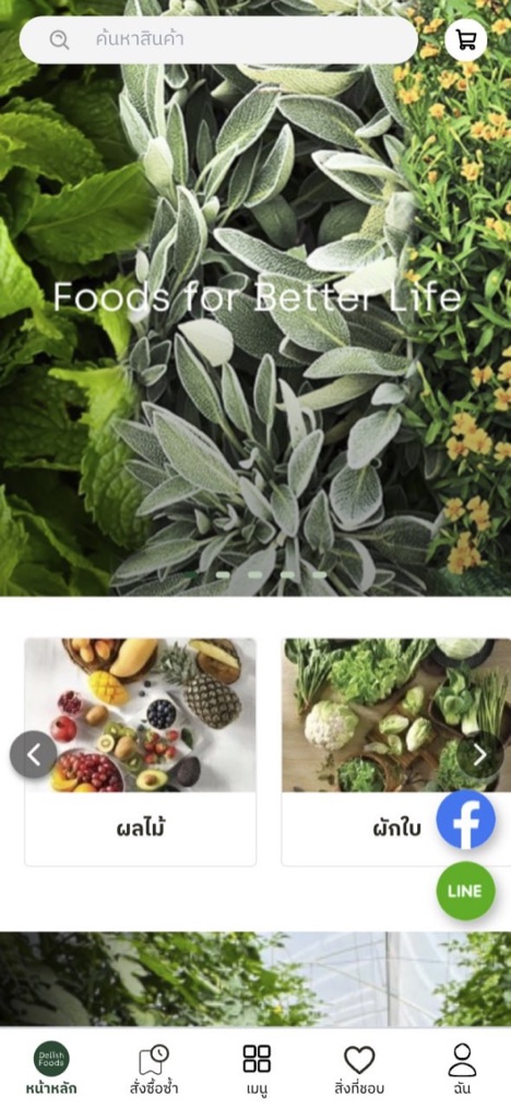 Delish Foods mobile app